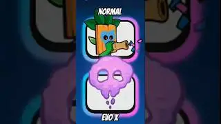 NORMAL VS EVO X 🗿😀😅😅❄️🤣😁😜 #clashroyale #emotegwgamer #clashroyaleemote