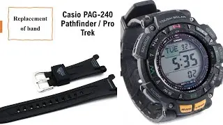 HOW TO REPLACE WATCH BAND FOR CASIO PAG-240 PATHFINDER / PRO TREK WATCH