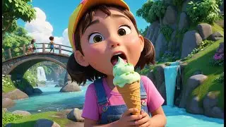 The Ice Cream Bridge Melts Away | Sweet Adventure Rhyme for Kids | Imaginative Song for Toddlers