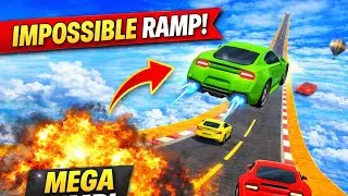 IMPOSSIBLE RAMP!! Mega Jump Car Stunt Gameplay 🚗🔥 | #CarStunt #MegaRamp #ImpossibleRamp