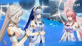 Columbina Meets The Three Moon Sisters | Genshin Impact