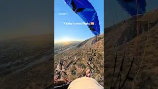 Cruisy sunset flight 🌅 #speedflying #paragliding #adventure #speedfly #flying #mountains #paraglide