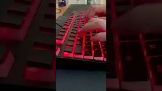 Cherry Mx Red Typing Test | Modded CM Quickfire TK Gaming Keyboard