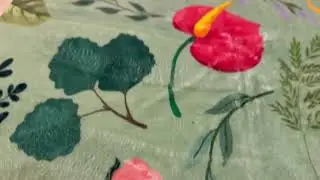 CRYPTOLITE Boho Washable Area Rug, Floral Low Pile Non Slip Carpet for Living Room, Bedroom, Office,