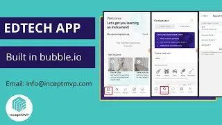 Edtech App built in bubble.io | low code/no code app