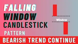 Falling Window Candlestick Pattern|| Bearish Trend Continue