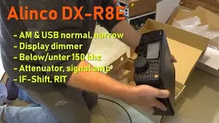 Alinco DX-R8E deutsch - Display dimmer, AM, USB Filter, Langwelle und mehr