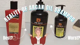 Dr Med and TRESEmme Argan Oil Shampoo  Honest Reviws| Shampoo For Dry and Frizzy Hair#haircare