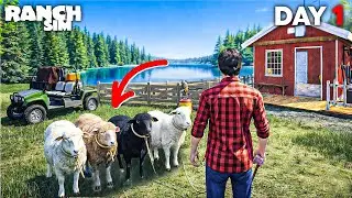 FINALLY I START SHEEP FARM IN MY NEW RANCH! 🐏 | RANCH SIMULATOR