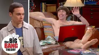 Naked Howard Sits in Sheldon&rsquo;s Spot | The Big Bang Theory