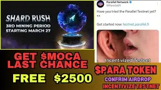 mocavers 😱 | mocavers shards mining | parallel network incentivized testnet | testnet airdrop