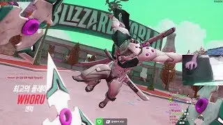 Whoru Pro Genji Gameplay - 4272 SR! [ OVERWATCH SEASON 17 TOP 500 ]