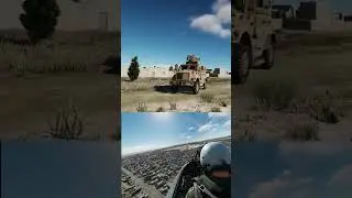 Afghanistan - Flyby over troops