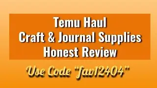#temu Honest Review Journal & Craft Supplies #temutuesdaycollab