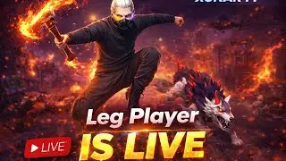 🔴LIVE🔴FREEFIRE GAMPLAY WITH LEG 🦵#freefirelive#legplayer#xunarff