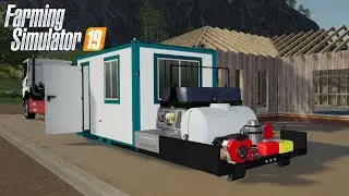 FS19 - TRANSPORTING MOBILE CONTAINER TO CONSTRUCTION SITE - MOD for Farming Simulator 2019 ROLEPLAY