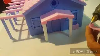 Mimari maket yapımı strafordan. House making using Styrofoam.