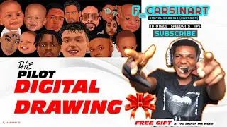 The PILOT (CARTOON DIGITAL PAINTING/DRAWING TUTORIALS) with free gift