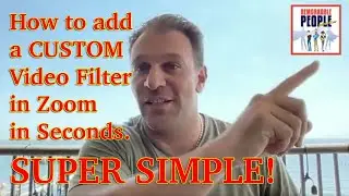 How to easily add a CUSTOM video filter in Zoom for better branding SUPER SIMPLE only takes seconds!