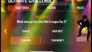 Free fire New event Ultimate challenge today's QnA