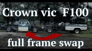 1970 Ford F100 Full Crown Vic frame swap (cab mounted)