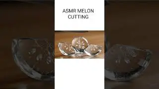 ASMR Water Melon Cutting  #ASMR #GlassASMR #GlassCutting #GlassApple #ASMRCutting #asmr