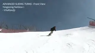 [용평 레인보우1 어드밴스드 #슬라이딩턴 / VitalGoofy - Advanced Sliding Turns]