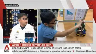 Two Singapore primary schoolers invent robot to help kids keep a safe distance from screens