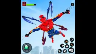 Flying Hero Rescue Robot Games 2021. New Android Games