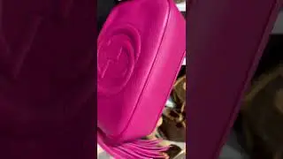 🩷 AUTHENTIC GUCCI SOHO DISCO CAMERA CROSSBODY MAGENTA PINK