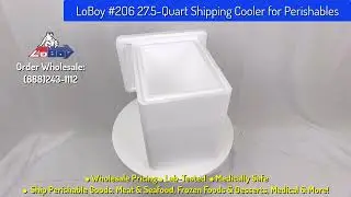 LoBoy #206 27 5 Quart Styrofoam Shipping Cooler for Perishables