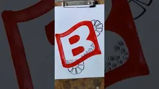 Learn to make letter B by cutting ✏️📈❤️|#shorts |#viralvideo |#video