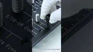 Gohelper Nut and Bolt Thread Checker, Bolt size and thread gauge , Bolt and Nut Identifier Gauge