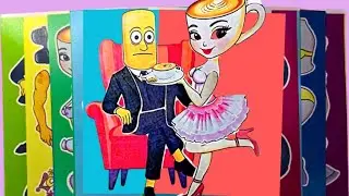 Ballerina Cappuccino & Tung Tung Sahur | Cute Funny Cartoon Art