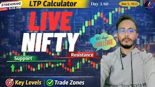 NIFTY LIVE TRADING Today | How I Use Option Chain + LTP Calculator | Real-Time Trades | Jan 5