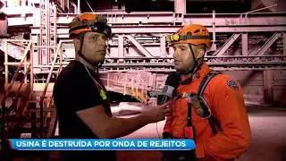 Equipe da Record TV acompanha bombeiros em Brumadinho (MG)
