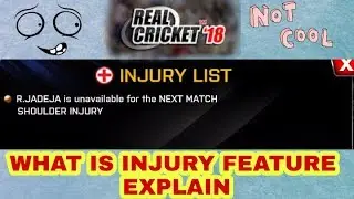 Real cricket injury feature explain (hindi)  || TECH WIDFRNDZ