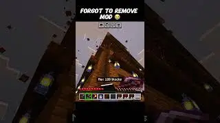 Forgot to remove mod&hellip;😭#shorts #minecraft
