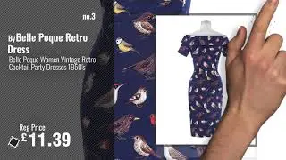 Women Short 1950s Retro Vintage Cocktail Party Swing Dresses 2019