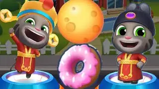 Talking Tom Gold Run Cops and Robbers vs Moon Festival event Fortune Tom vs Roy Raccoon Gameplay