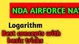 logarithm maths important chapter for nda examination maths short notes 2022day1 #nda #national #new
