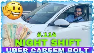 Night Shift Earnings | Dubai Uber Careem Daily Earning In December | Dubai Yango Bolt Earnings
