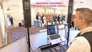 Careys Manor Hotel wedding ceremony DJ