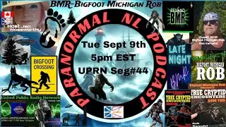 Guest Bigfoot Michigan Rob (BMR) on Paranormal NL Podcast & UPRN 
