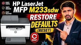 HP LaserJet MFP M233sdw Printer reset (Factory default settings) | HP M233sdw reset