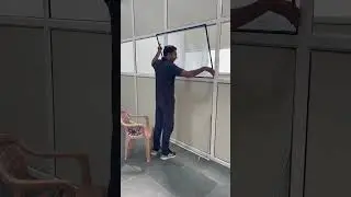 Office partition glass installation#glasspartition#short