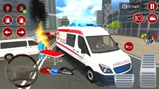 American Ambulance Rescue Emergency - Mobil Balap Ambulance Simulator Android Gameplay