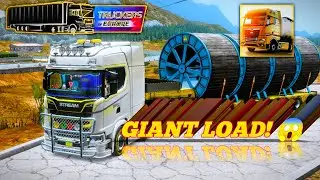 Massive Cable Reel Delivery 🚛💨 | Truckers of Europe 3 #fyp #youtubevideo