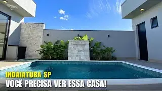 Você Precisa Conhecer essa Casa Térrea Moderna 3 suítes | Piscina | Escritório em Indaiatuba/SP