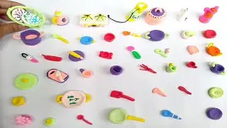 Amazing technique make kitchen set with polymer clay | Miniature clay kitchen set । Clay World
